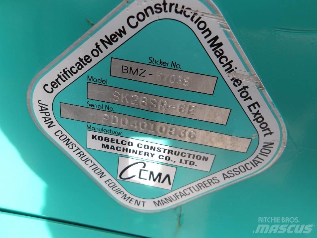 Kobelco SK 28 SR Мини екскаватори < 7 т