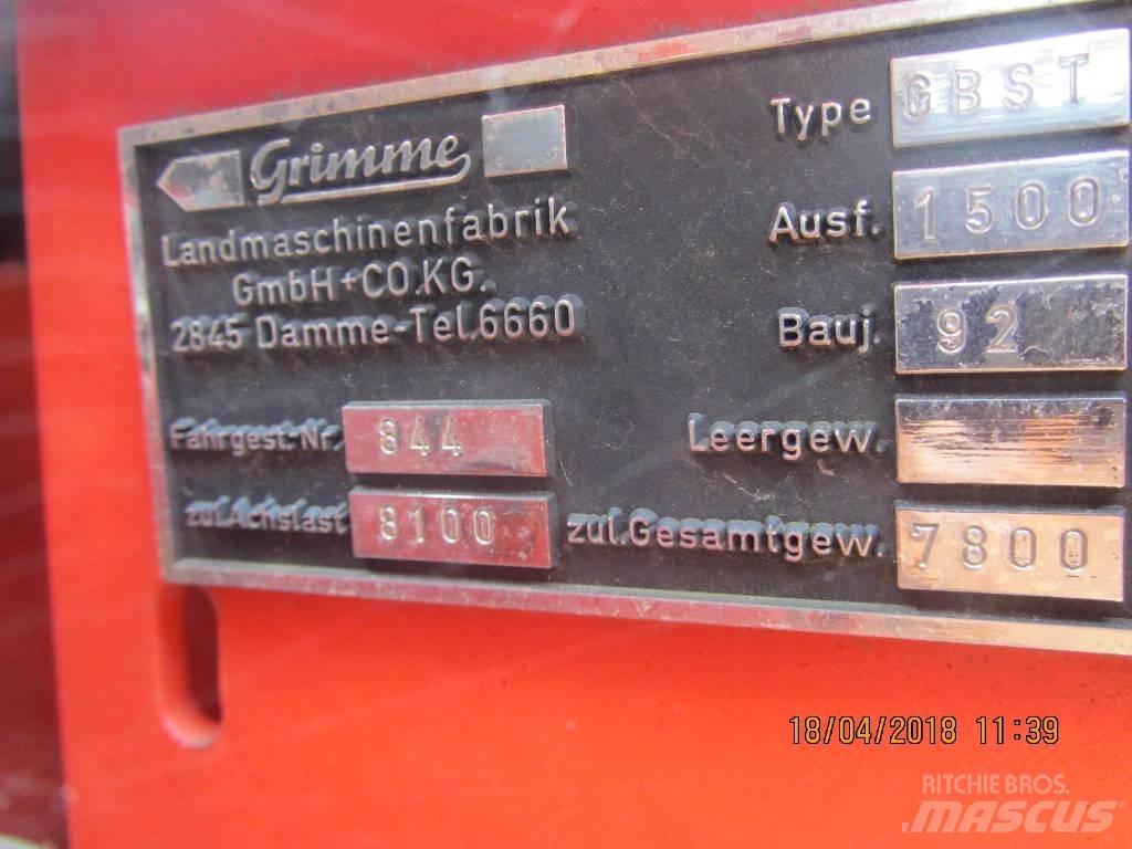 Grimme GBST 1500 Комбайни за картофи и копачи