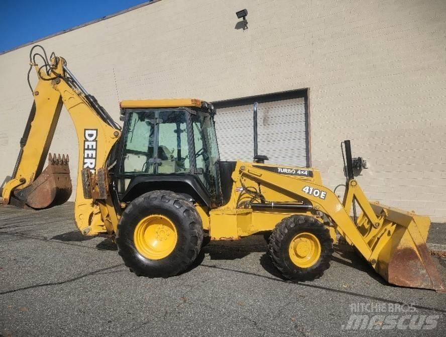 John Deere 410 E Товарач със заден ексватор