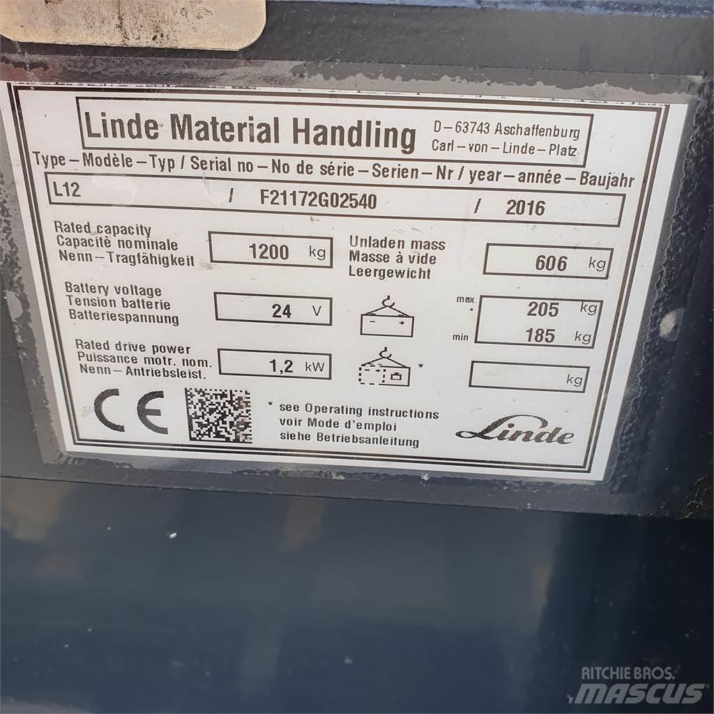 Linde L12 Колички високоповдигачи с теглич