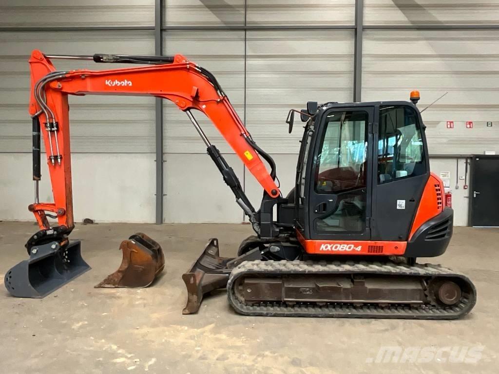 Kubota KX 080-4 Средни екскаватори 7т - 12т
