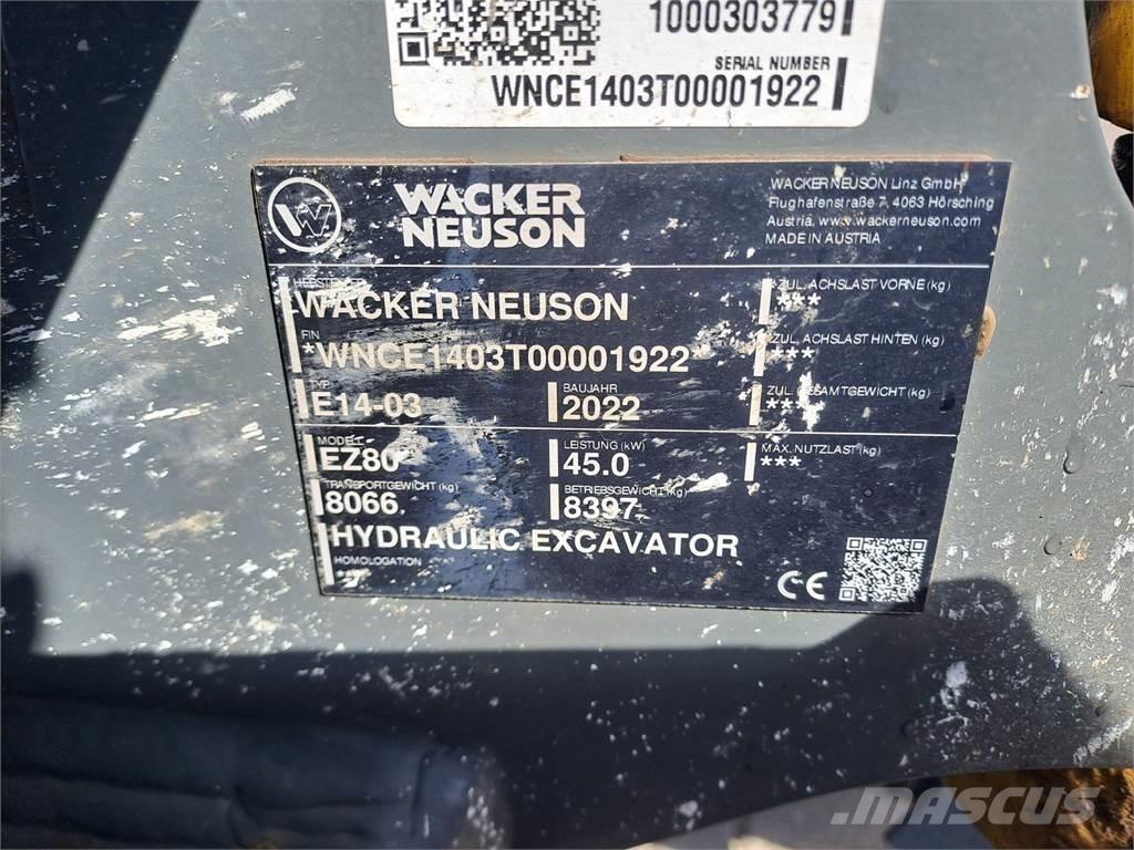 Wacker Neuson EZ80 Верижен екскаватор