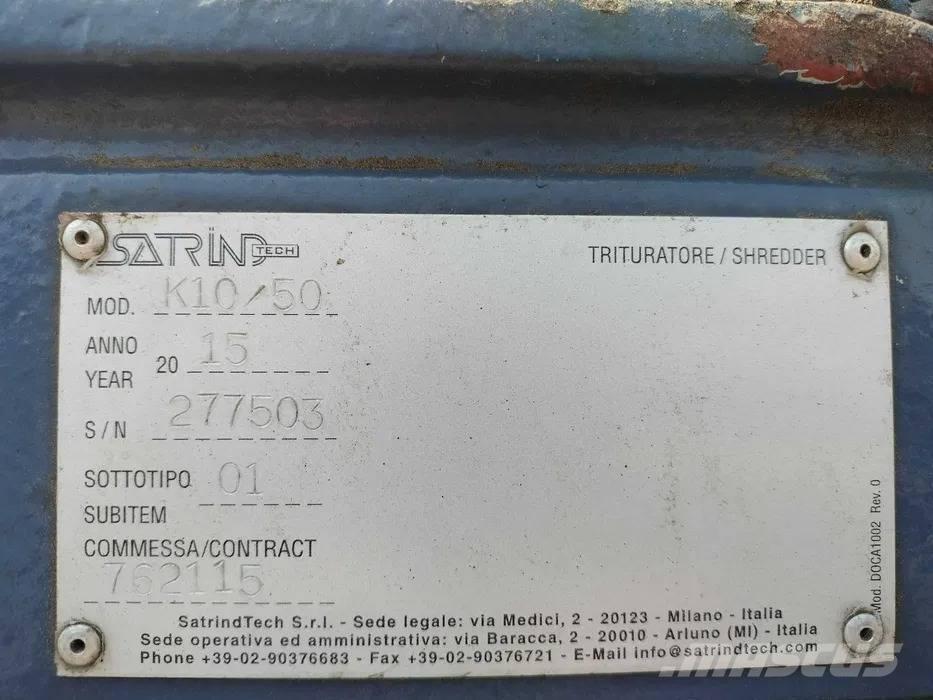 Satrind K10/50 Шредери за отпадъци
