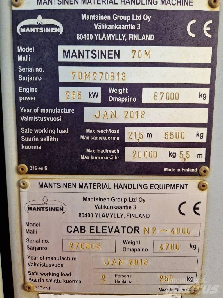 Mantsinen 70M Обработка на материали - други