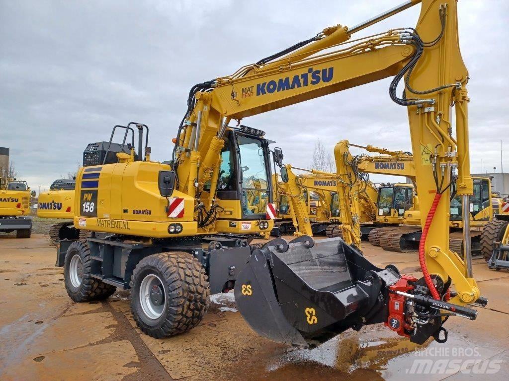 Komatsu PW158-11E0 Колесни екскаватори