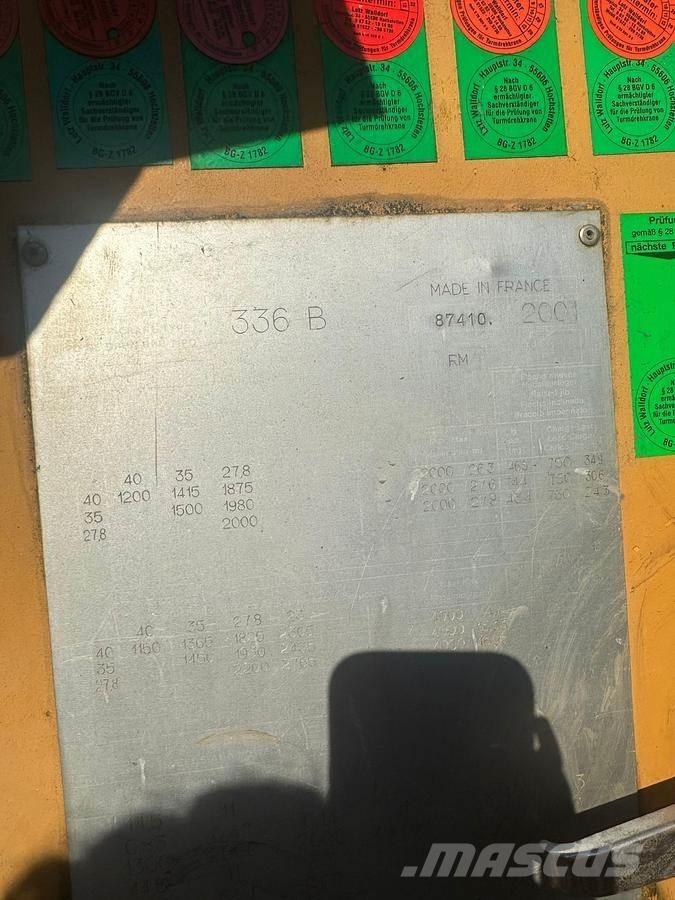 Potain 336 B Мачтови кранове