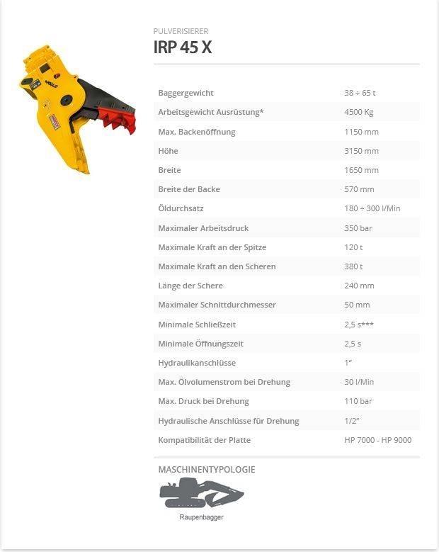 Indeco IRP 45 X строителни трошачки