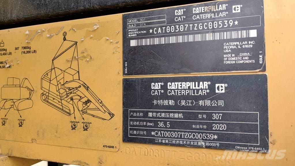 CAT 2020 CAT 307 Мини екскаватори < 7 т