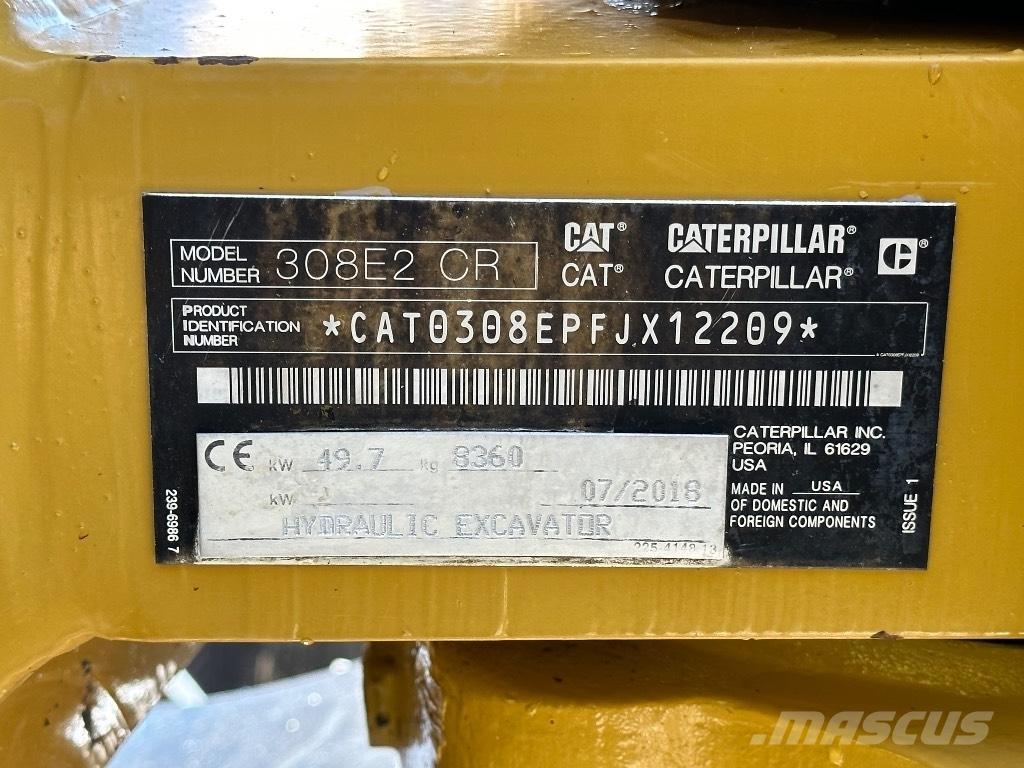 CAT 308 E2 CR Средни екскаватори 7т - 12т