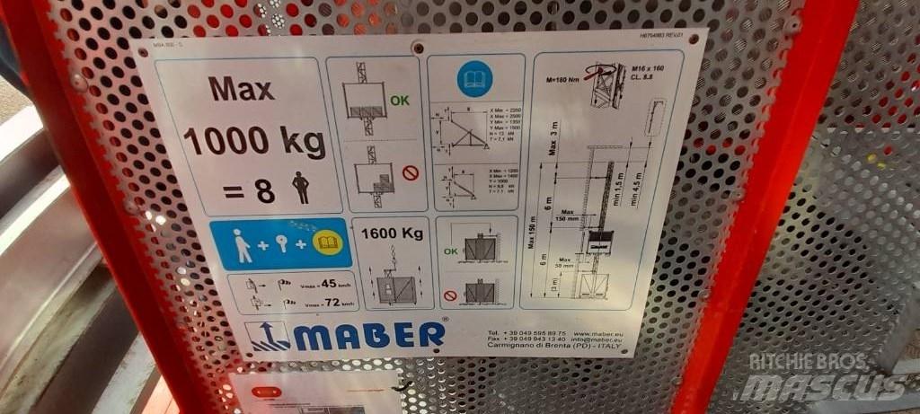  MABER MB A 800 Подемници, лебедки и елеватори за материали
