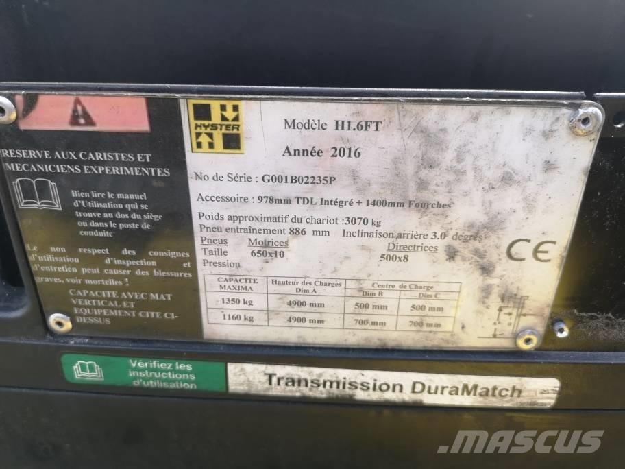 Hyster H 1.6 FT Камиони с АГУ