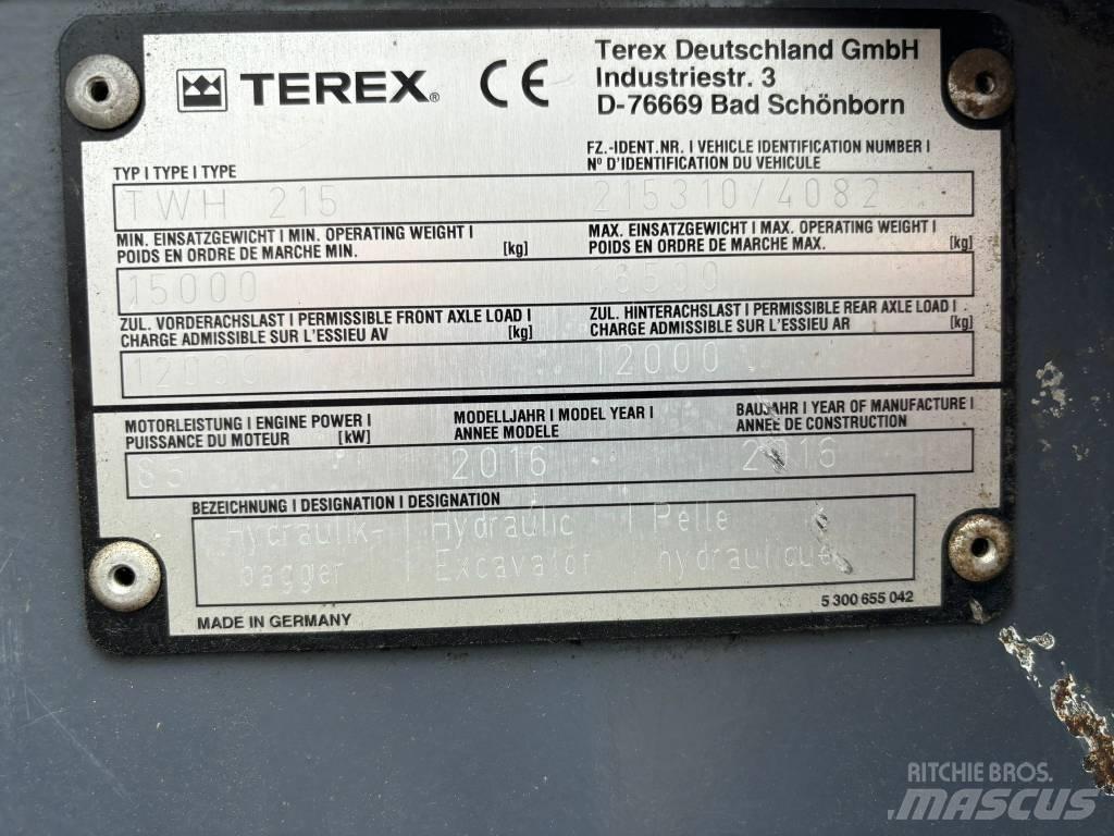 Terex TWH215 Сортировъчно оборудване -> Оборудване за сортиране на отпадъци