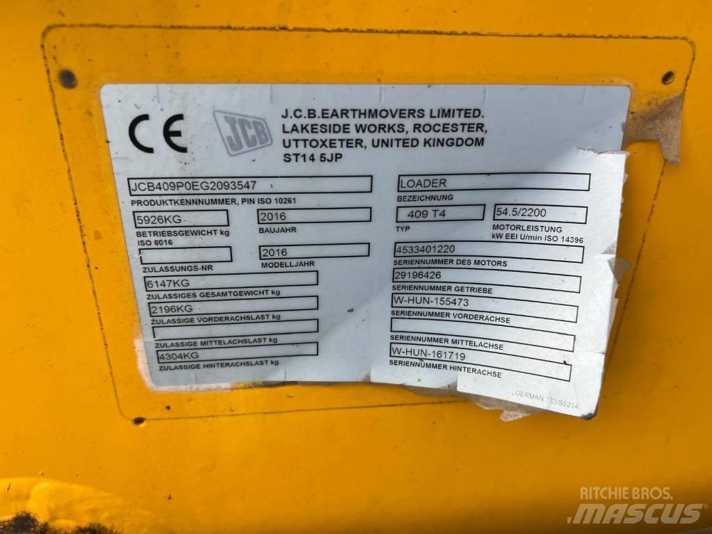 JCB 409 Agri shovel Колесни товарачи