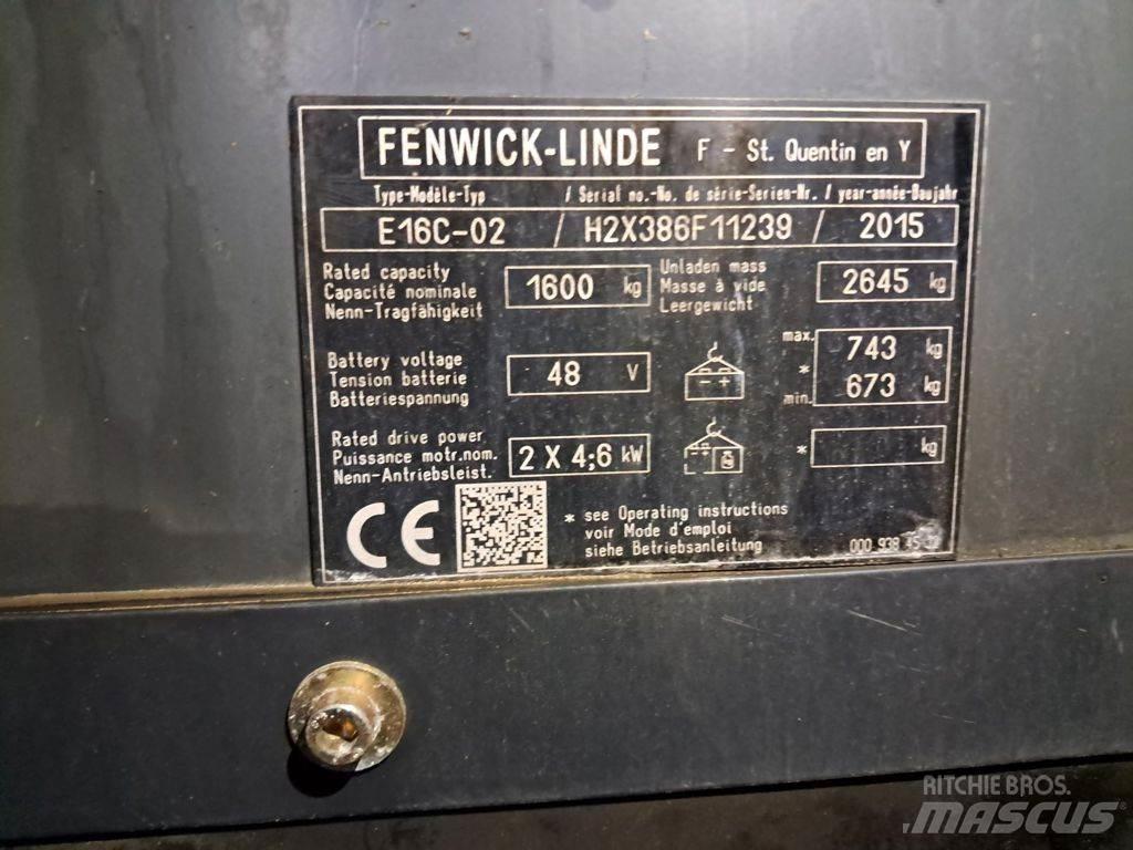 Linde E16C-02 Електрически вилични кари-повдигачи