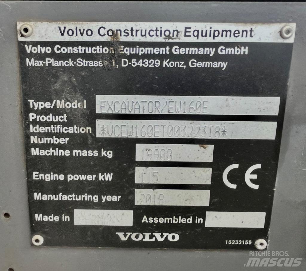 Volvo EW 160 E Колесни екскаватори