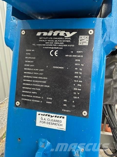 Niftylift HR12 D Съчленени стрелови подемници