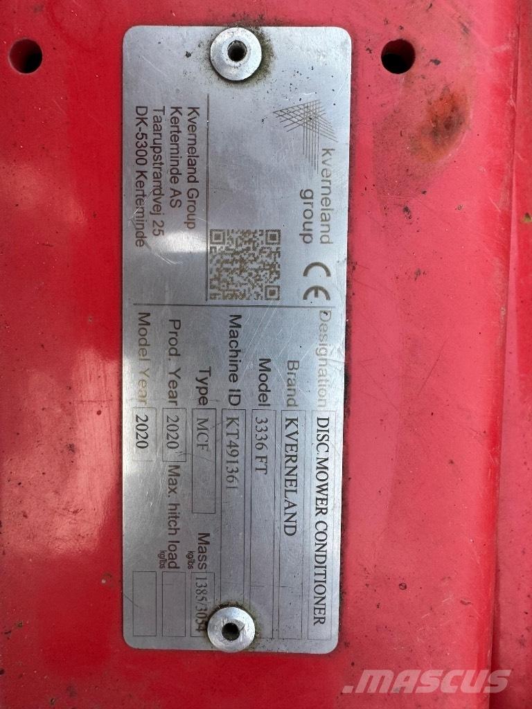 Kverneland 3336 FT Кондиционери за косачки