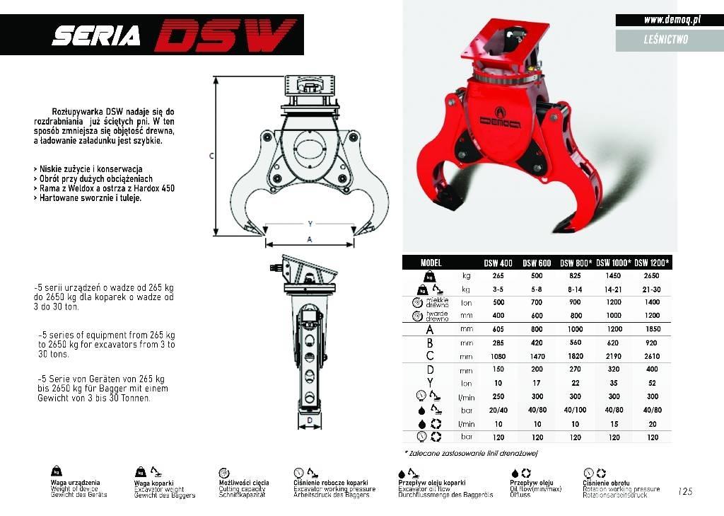  DEMOQ DSW800 Машини за цепене и рязане на дърва