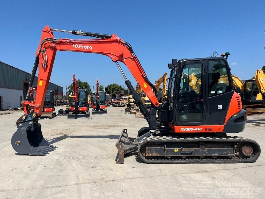 Kubota KX 080-4 Средни екскаватори 7т - 12т