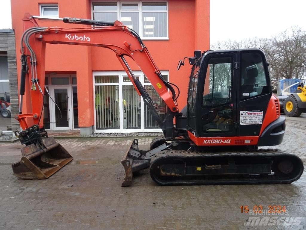 Kubota KX 080-4 Средни екскаватори 7т - 12т