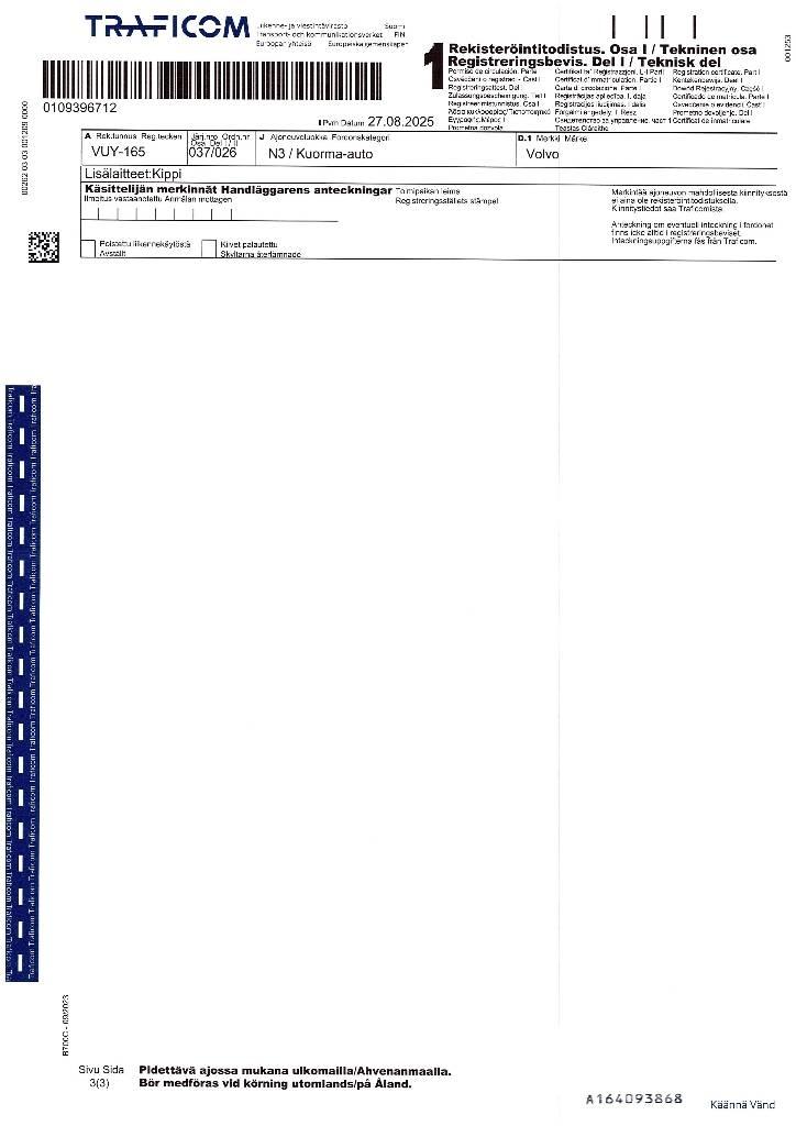 Volvo FH 16 750 Самосвал
