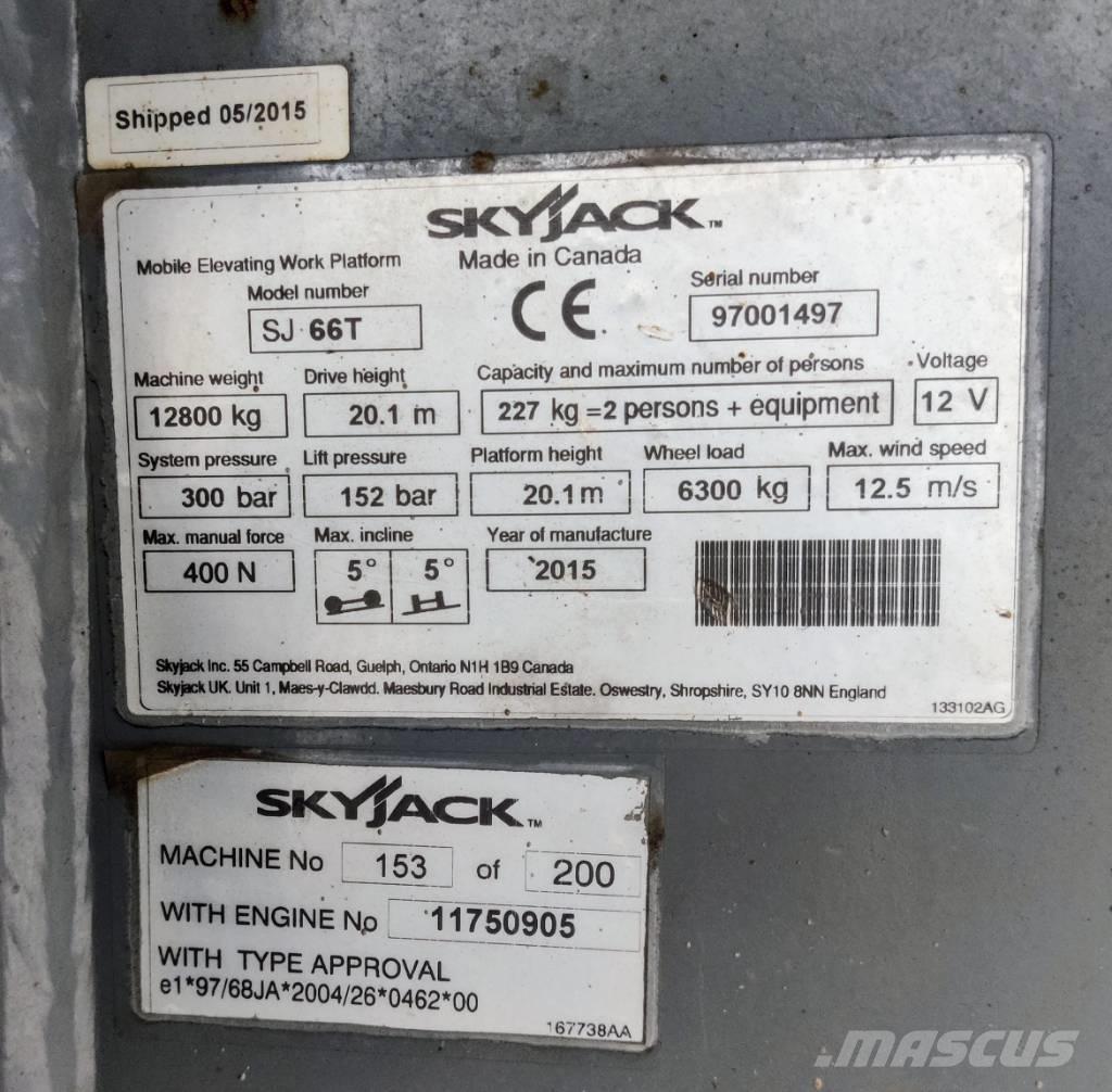 SkyJack SJ 66 T Съчленени стрелови подемници