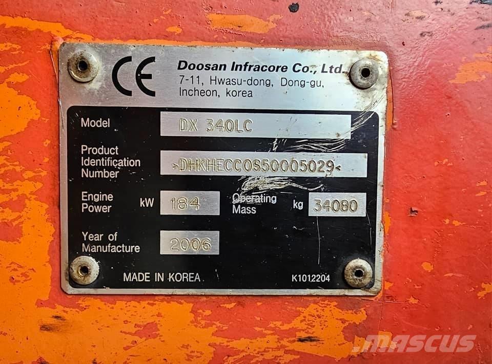 Doosan DX 340 LC Верижен екскаватор