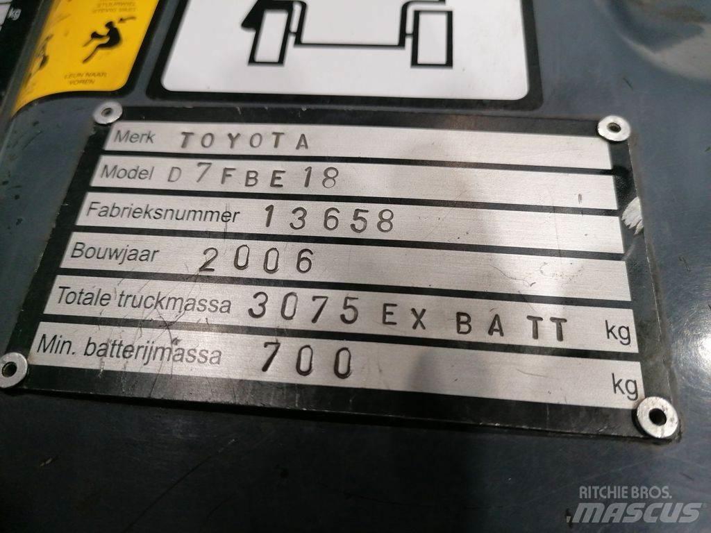 Toyota 7FBEF18 Електрически вилични кари-повдигачи