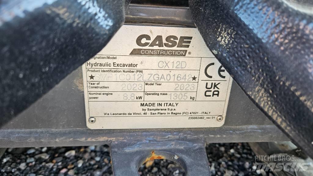 CASE CX12D Мини екскаватори < 7 т