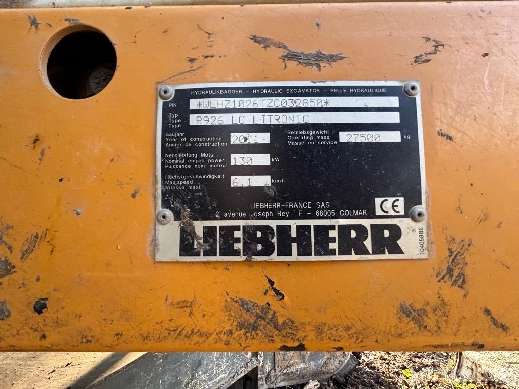 Liebherr R 926 LC NL Екскаватори с дълго рамо