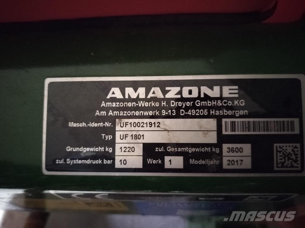 Amazone UF 1801 Навесни пръскачки

