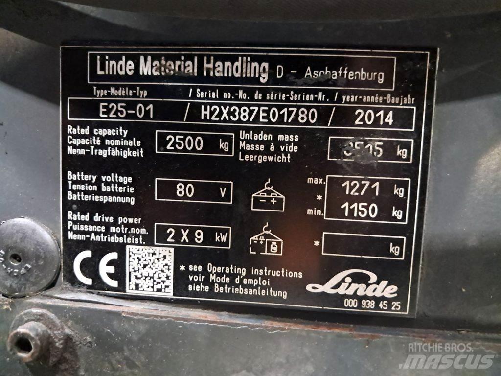 Linde E25-01 Електрически вилични кари-повдигачи
