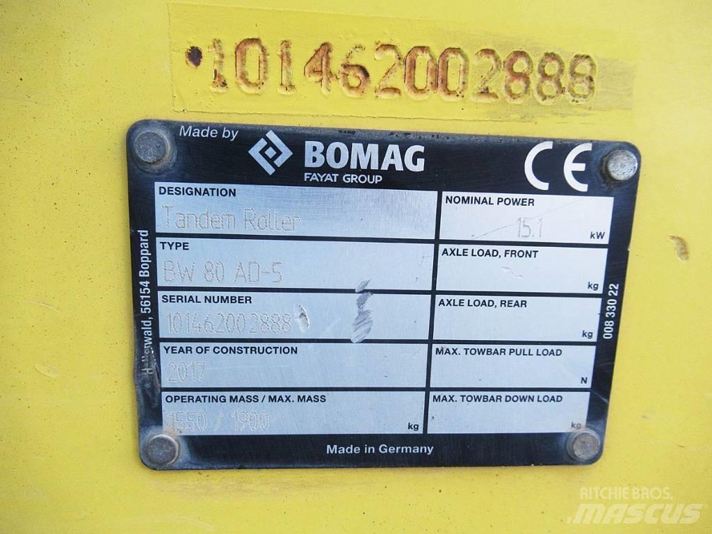 Bomag BW 80 AD-5 Двойни барабанни ролки
