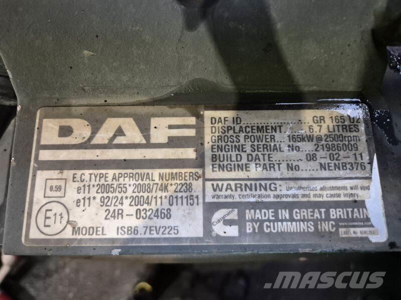 DAF GR165U2 Двигатели