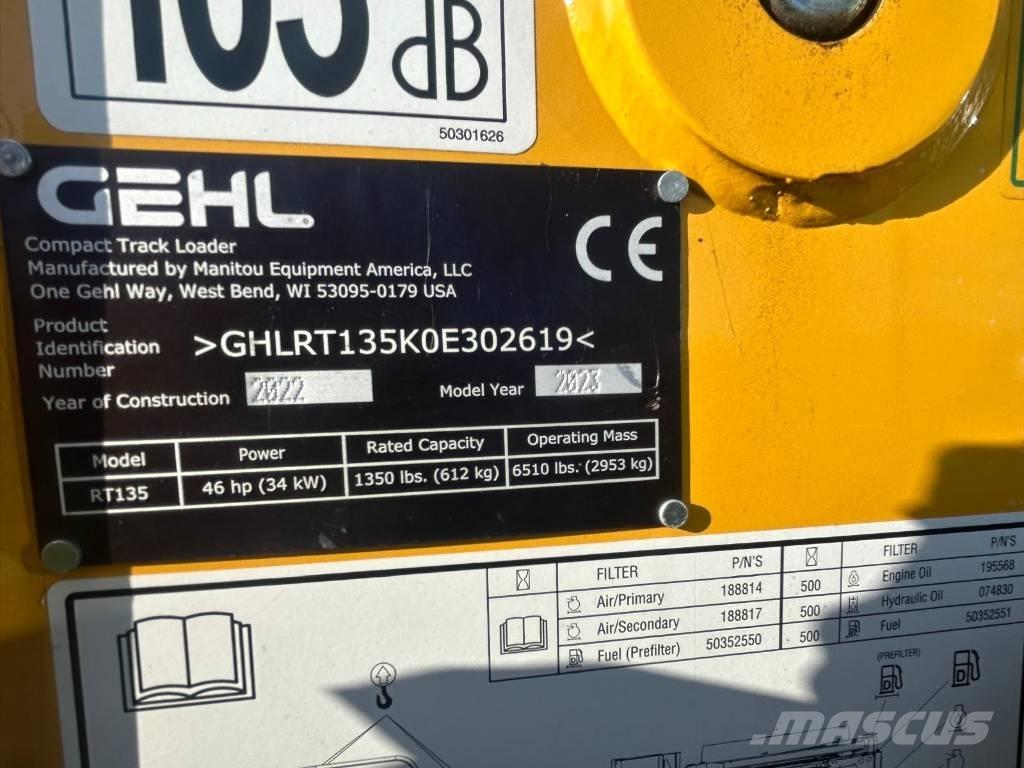Gehl RT135 Мини товарачи
