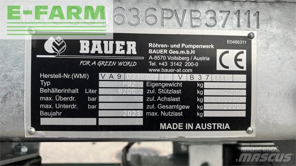 Bauer P 92 Напоителни системи