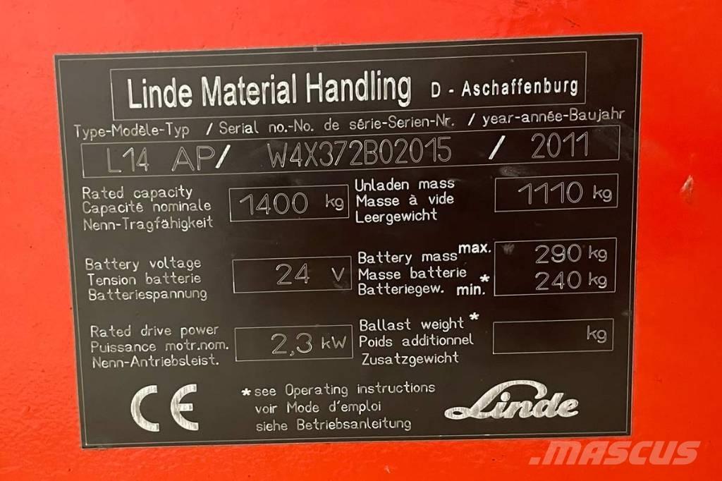 Linde L 14 Самоходни товарачи