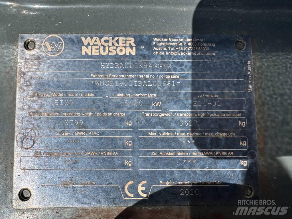 Wacker Neuson ET35 Верижен екскаватор