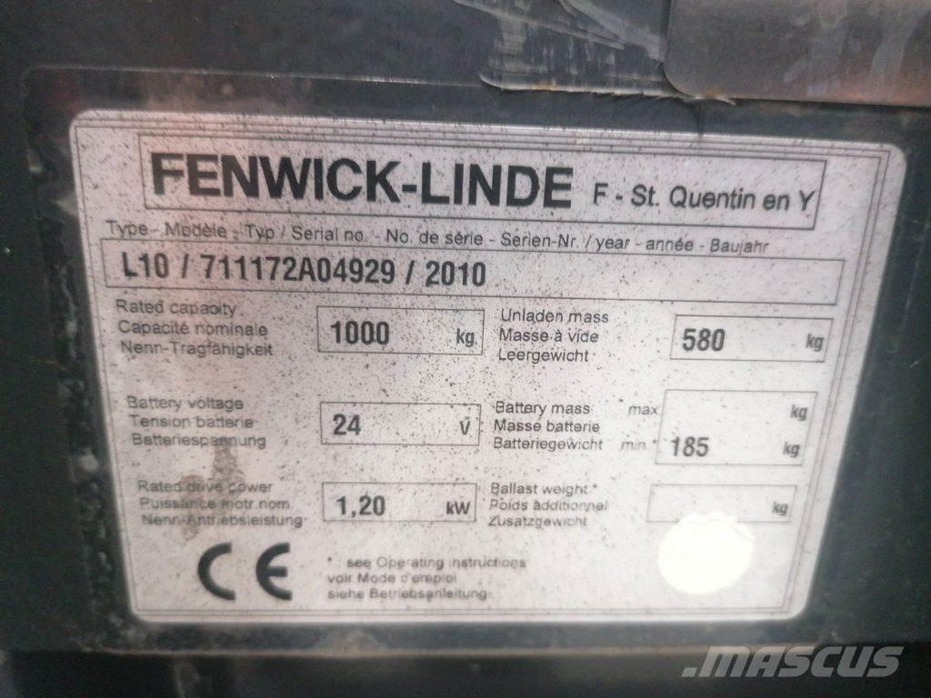 Linde L10 Колички високоповдигачи с теглич