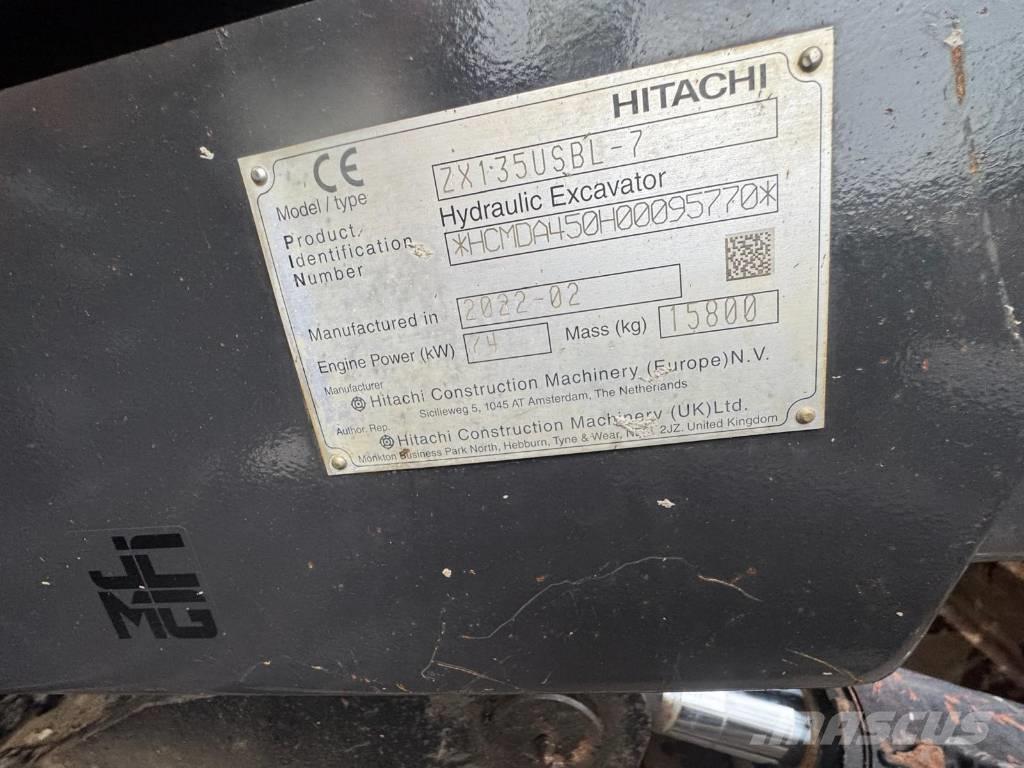 Hitachi ZX 135 US-7 Верижен екскаватор