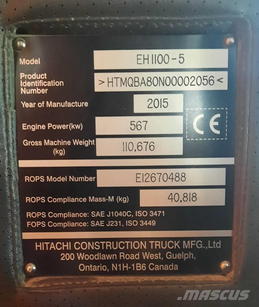 Hitachi EH 1100-5 Твърди самосвали
