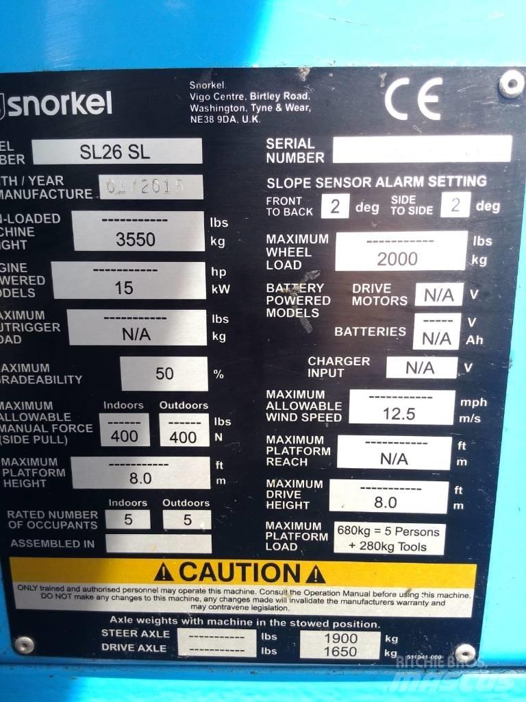 Snorkel SL 26 Съчленени стрелови подемници