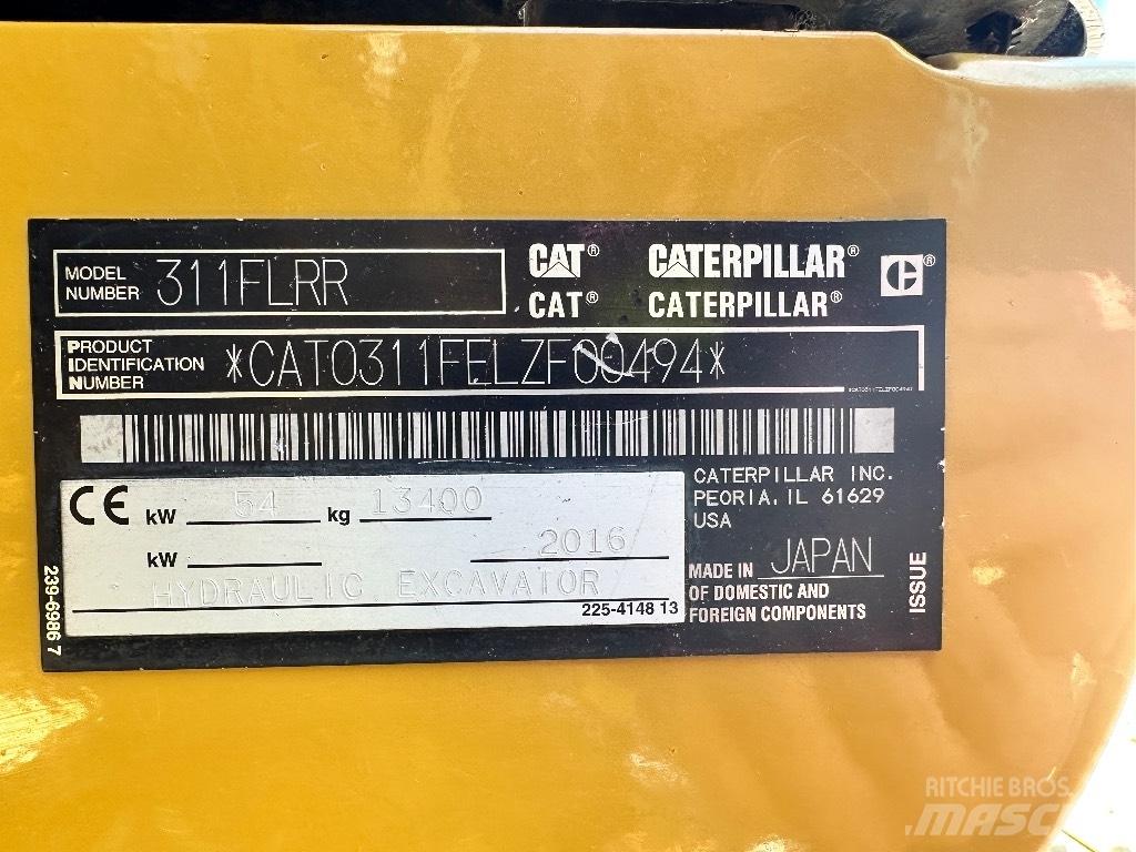 CAT 311 F LRR Верижен екскаватор
