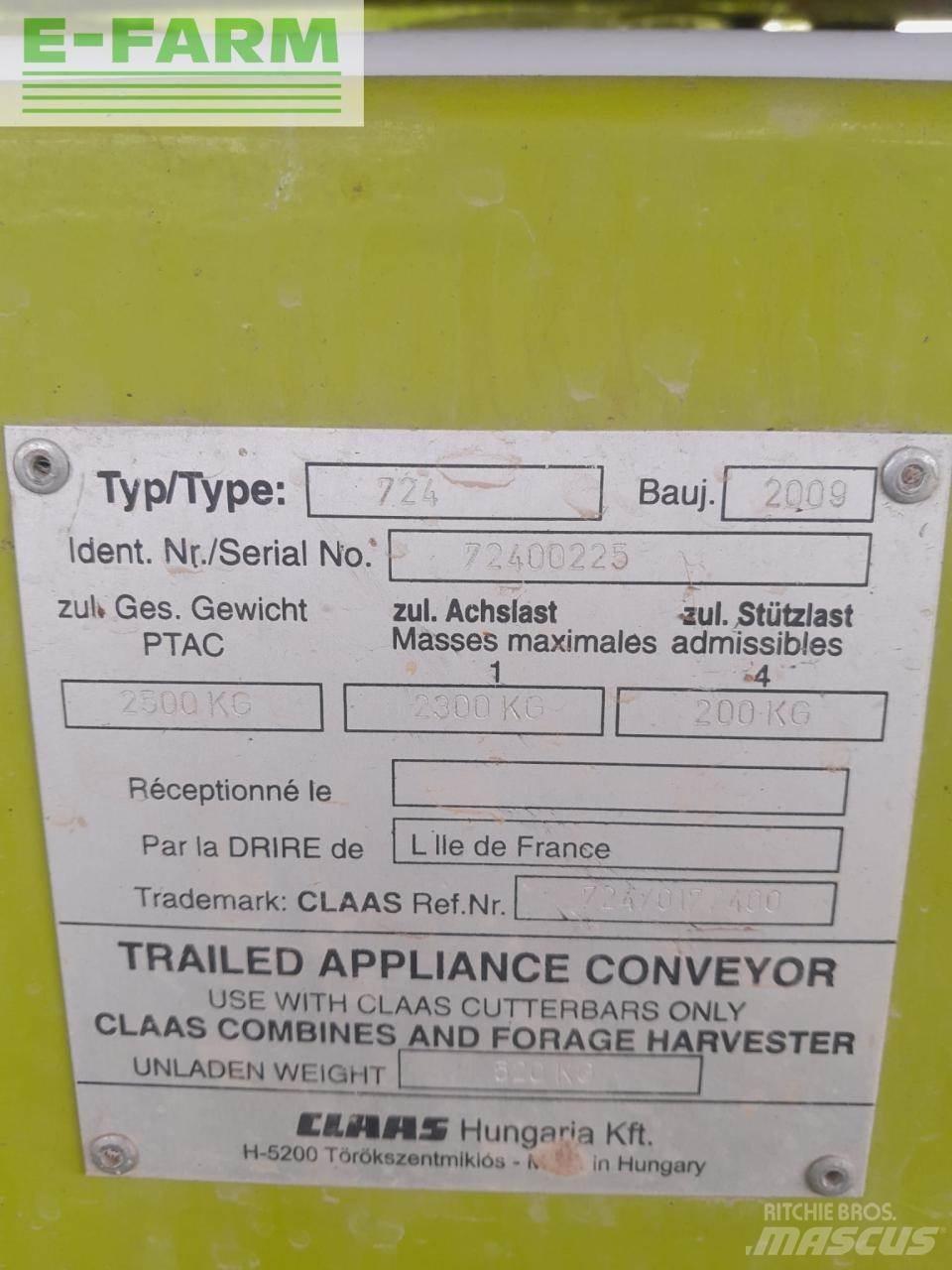 CLAAS SW C 430 Аксесоари  за комбайни