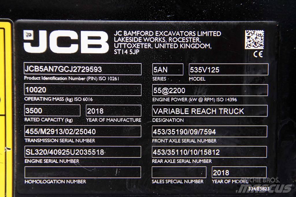 JCB 535-125 Телескопични товарачи