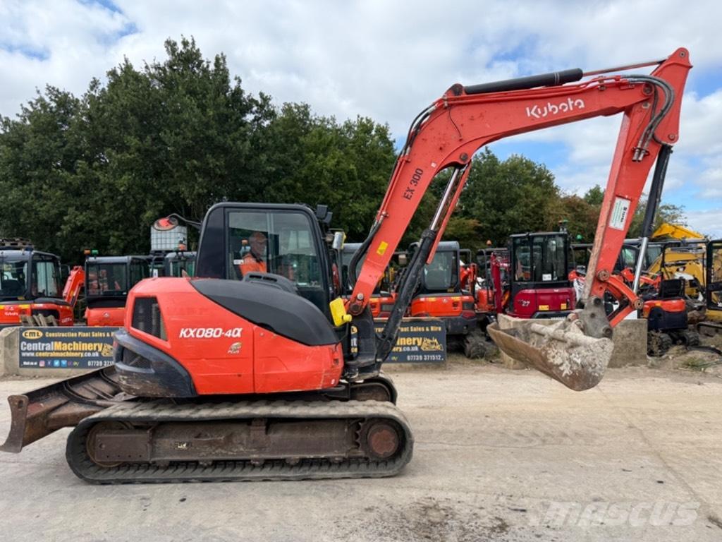 Kubota KX 080-4 Средни екскаватори 7т - 12т
