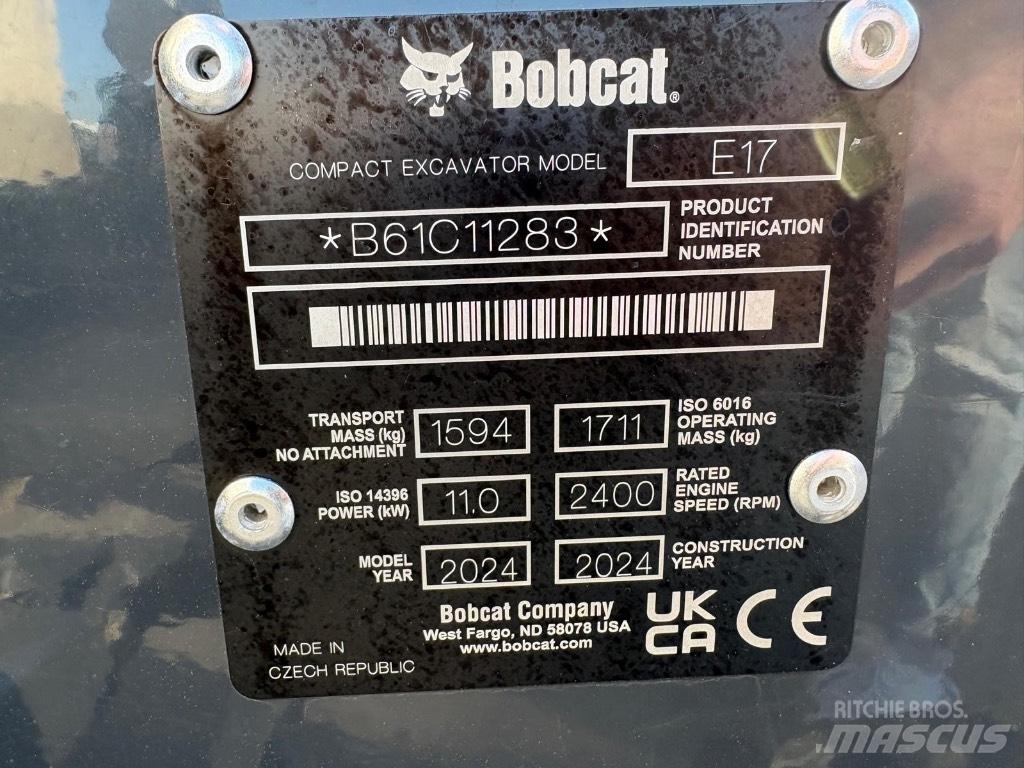 Bobcat E 17 Мини екскаватори < 7 т