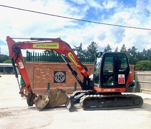 Kubota KX 080-4 Средни екскаватори 7т - 12т