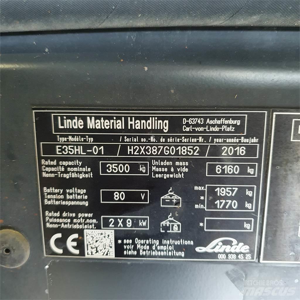 Linde E35HL Електрически вилични кари-повдигачи