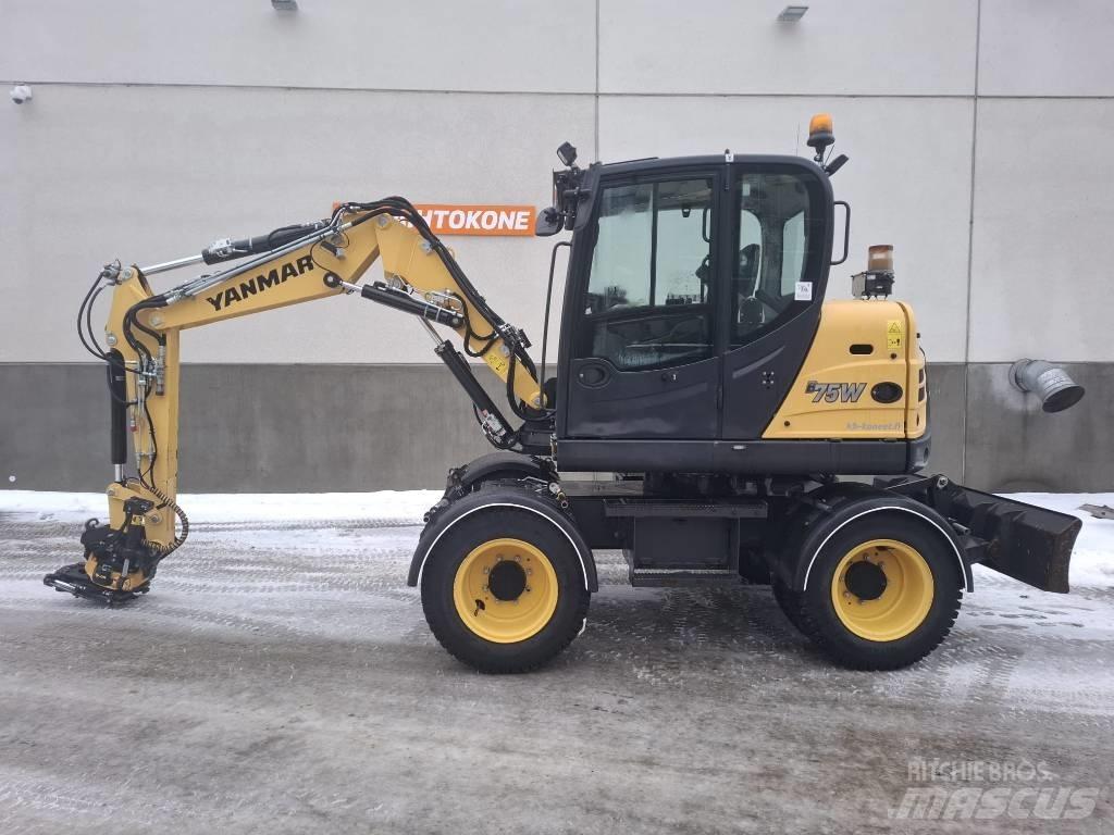 Yanmar B 75 W Колесни екскаватори